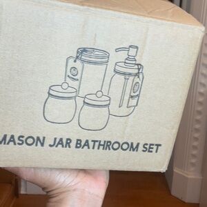 Mason Jar Bathroom Set